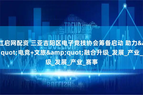 红启网配资 三亚吉阳区电子竞技协会筹备启动 助力&quot;电竞+文旅&quot;融合升级_发展_产业_赛事